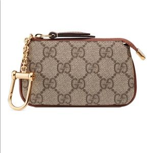 Gucci GG supreme canvas key case pouch